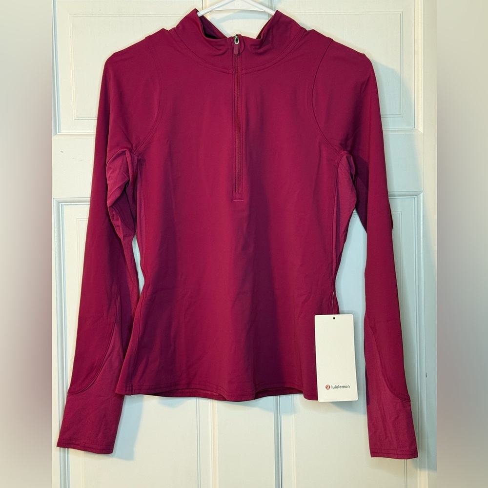 NWT lululemon athletica Nulux Long Sleeve Tennis Half Zip
